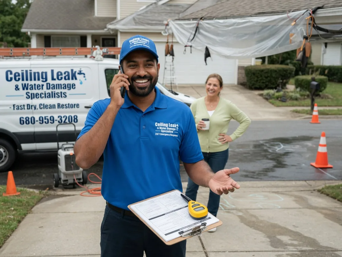 Ceiling Leak Cleanup Aredale, IA FAQs